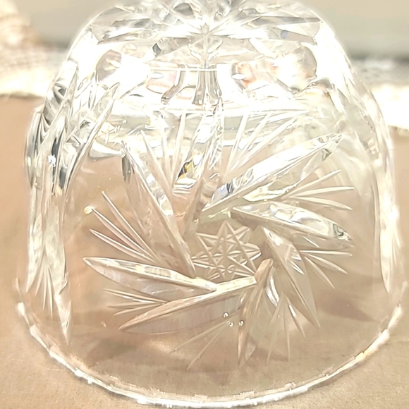 Vintage Pinwheel with star Crystal Cream and Sugar Set - Picture 4 of 7